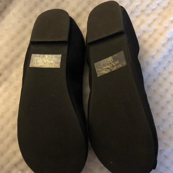 Women’s OLLIO BALLET FLATS. Black soft upper with silver decoration On toe. - Picture 5 of 7
